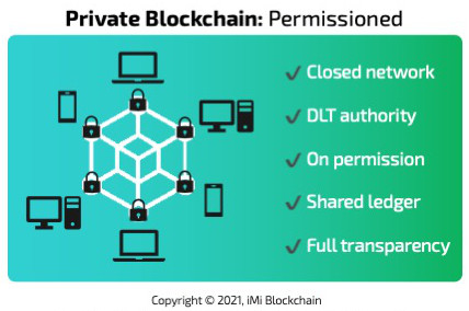 what is a private blockchain example?