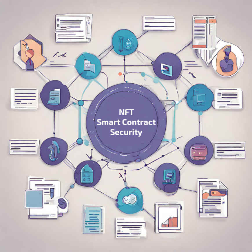 how nft smart contracts ensure secure trading