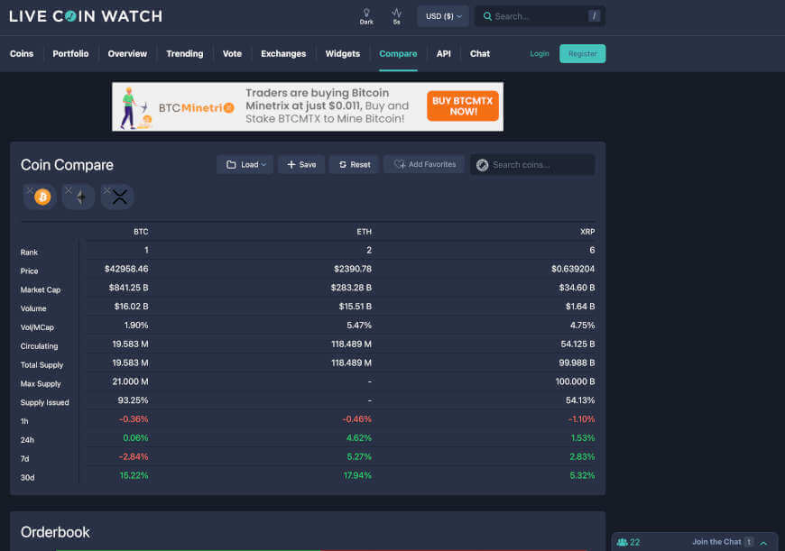 livecoinwatch compare cryptocurrencies