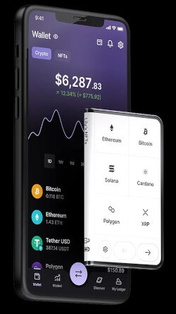 Ledger Stax with Smartphone