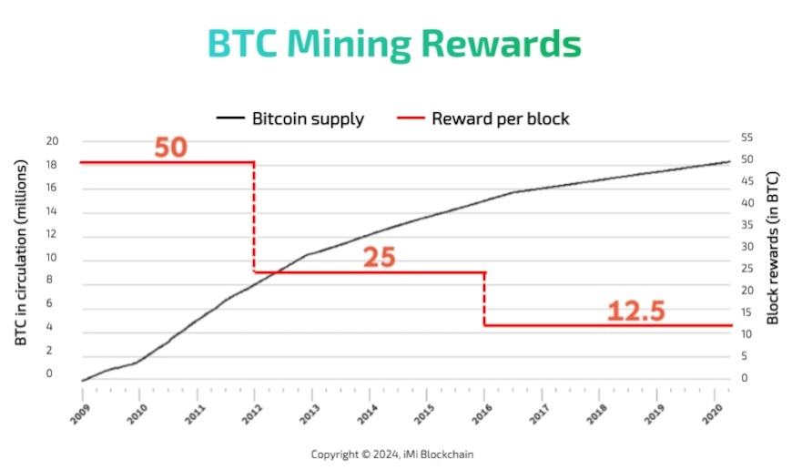 BTC mining rewards